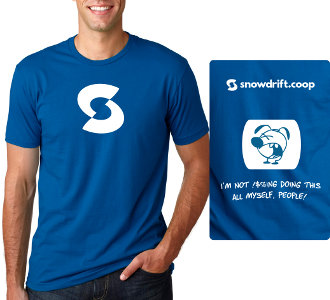 t-shirt: men's
      blue